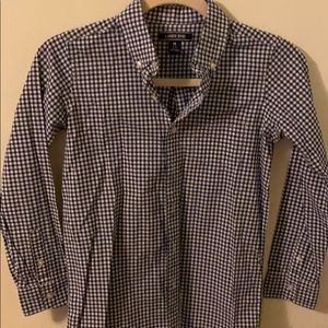 Boys 10-12 Lands End Gingham Button Down Shirt